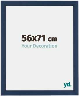 Fotolijst 56x71 cm - Donkerblauw Geveegd - MDF - Mura