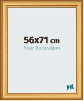 Fotolijst 56x71 cm - Goud Mat - MDF - Lazio