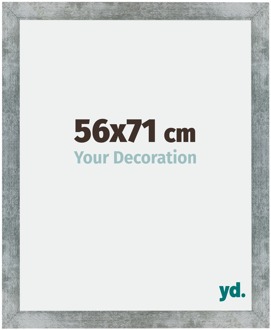 Fotolijst 56x71 cm - IJzer Geveegd - MDF - Mura