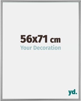 Fotolijst 56x71 cm - Platina - Aluminium - Kent