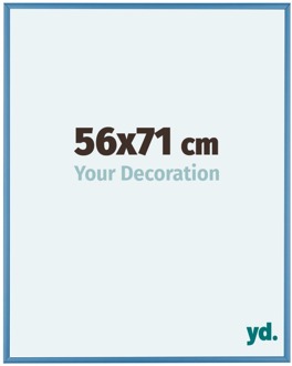 Fotolijst 56x71 cm - Staal Blauw - Aluminium - Kent