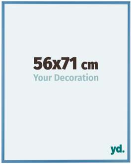 Fotolijst 56x71 cm - Staal Blauw - Aluminium - Kent