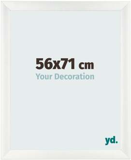Fotolijst 56x71 cm - Wit Geveegd - MDF - Pisa