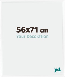 Fotolijst 56x71 cm - Wit Hoogglans - Kunststof - Bordeaux