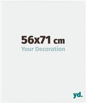 Fotolijst 56x71 cm - Wit Hoogglans - Kunststof - Evry