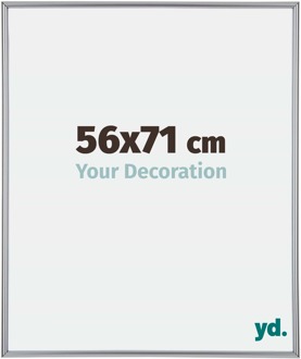 Fotolijst 56x71 cm - Zilver Hoogglans - Kunststof - Annecy