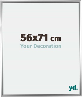Fotolijst 56x71 cm - Zilver - Kunststof - Bordeaux