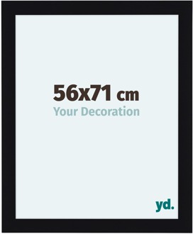 Fotolijst 56x71 cm - Zwart Hoogglans - MDF - Como