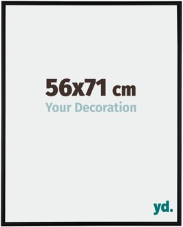 Fotolijst 56x71 cm - Zwart Mat - Aluminium - Austin