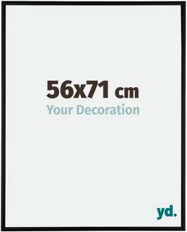 Fotolijst 56x71 cm - Zwart Mat - Aluminium - Kent