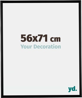 Fotolijst 56x71 cm - Zwart Mat - Kunststof - Bordeaux