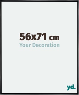 Fotolijst 56x71 cm - Zwart Mat - Kunststof - Evry