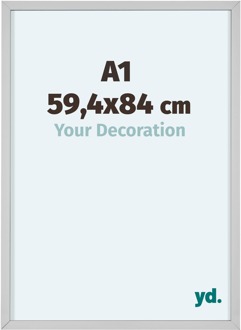 Fotolijst 59,4x84 cm - Wit - Aluminium - Virginia - 59.4x84 cm