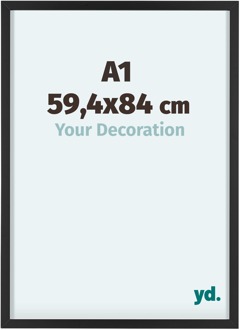 Fotolijst 59,4x84 cm - Zwart - Aluminium - Virginia - 59.4x84 cm