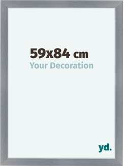 Fotolijst 59x84 cm - Aluminium - Geborsteld - MDF - Como Aluminium Geborsteld