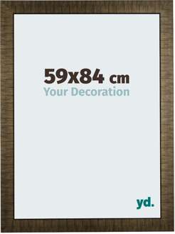 Fotolijst 59x84 cm - Champagne Geborsteld - Hout - Leeds
