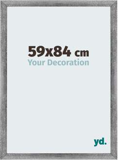 Fotolijst 59x84 cm - Grijs Geveegd - MDF - Mura