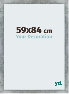 Fotolijst 59x84 cm - IJzer Geveegd - MDF - Mura