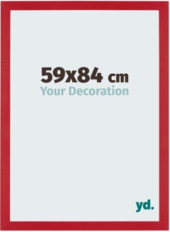 Fotolijst 59x84 cm - Rood - MDF - Mura