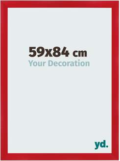 Fotolijst 59x84 cm - Rood - MDF - Pisa