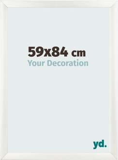 Fotolijst 59x84 cm - Wit Geveegd - MDF - Pisa