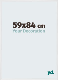 Fotolijst 59x84 cm - Wit Hoogglans - Kunststof - Annecy