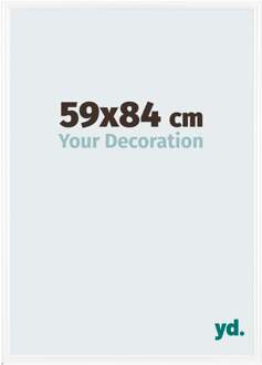 Fotolijst 59x84 cm - Wit Hoogglans - Kunststof - Bordeaux