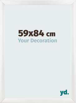 Fotolijst 59x84 cm - Wit Hoogglans - MDF - Pisa