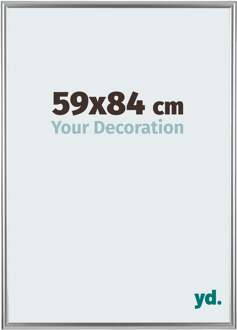 Fotolijst 59x84 cm - Zilver - Kunststof - Bordeaux