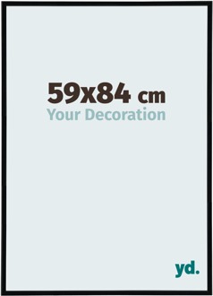 Fotolijst 59x84 cm - Zwart Hoogglans - Kunststof - Annecy