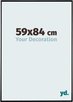 Fotolijst 59x84 cm - Zwart Hoogglans - Kunststof - Evry