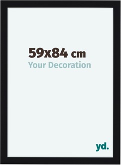 Fotolijst 59x84 cm - Zwart Hoogglans - MDF - Como