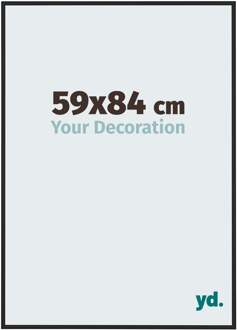 Fotolijst 59x84 cm - Zwart Mat - Aluminium - New York