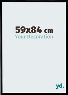 Fotolijst 59x84 cm - Zwart Mat - Kunststof - Bordeaux