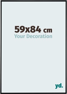Fotolijst 59x84 cm - Zwart Mat - Kunststof - Evry