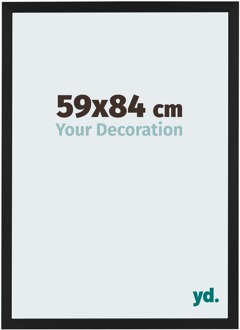 Fotolijst 59x84 cm - Zwart Mat - MDF - Catania