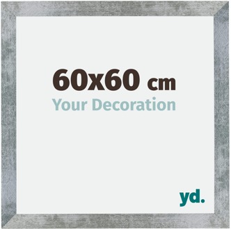 Fotolijst 60x60 cm - IJzer Geveegd - MDF - Mura