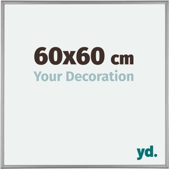 Fotolijst 60x60 cm - Platina - Aluminium - Kent