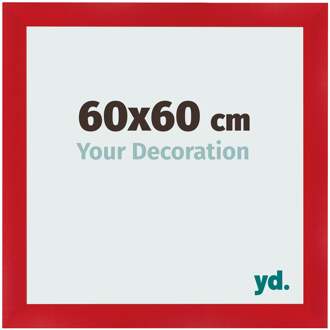 Fotolijst 60x60 cm - Rood - MDF - Pisa