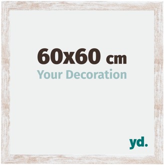 Fotolijst 60x60 cm - White Wash - MDF - Catania