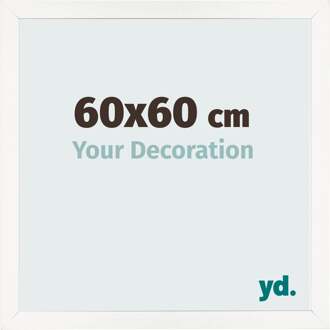 Fotolijst 60x60 cm - Wit Hoogglans - MDF - Bologna