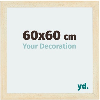 Fotolijst 60x60 cm - Zand Geveegd - MDF - Mura