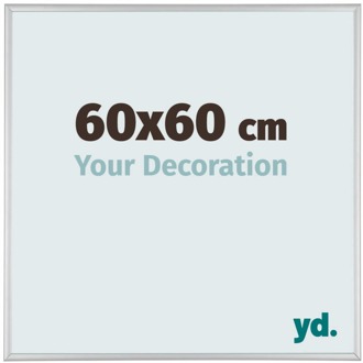 Fotolijst 60x60 cm - Zilver Mat - Aluminium - Kent