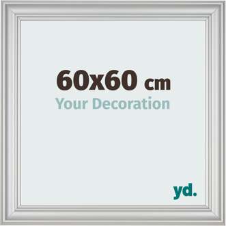 Fotolijst 60x60 cm - Zilver Mat - MDF - Lazio