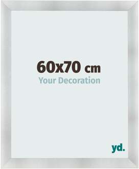 Fotolijst 60x70 cm - Aluminium Geborsteld - MDF - Pisa