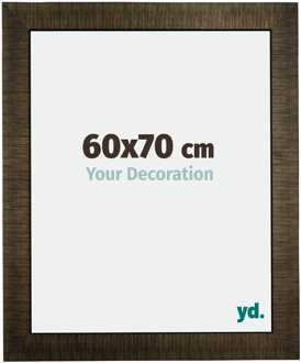 Fotolijst 60x70 cm - Champagne Geborsteld - Hout - Leeds