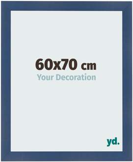 Fotolijst 60x70 cm - Donkerblauw Geveegd - MDF - Pisa