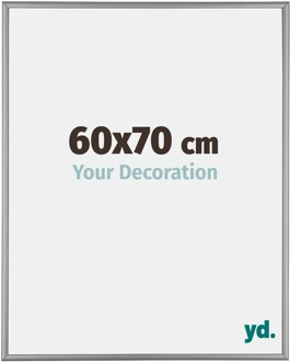 Fotolijst 60x70 cm - Platina - Aluminium - Kent