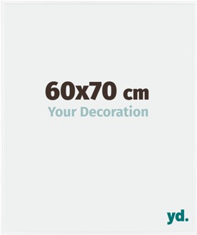 Fotolijst 60x70 cm - Wit Hoogglans - Kunststof - Evry