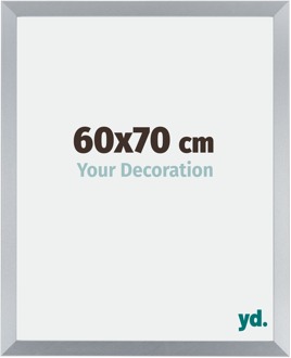 Fotolijst 60x70 cm - Zilver Glans - MDF - Catania